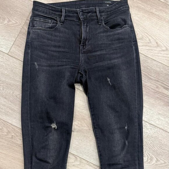 VINCE Black Skinny Jeans Size 26 - Picture 1 of 3